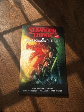 Netflix Stranger Things Graphic Novel - Red & Green Cover Art